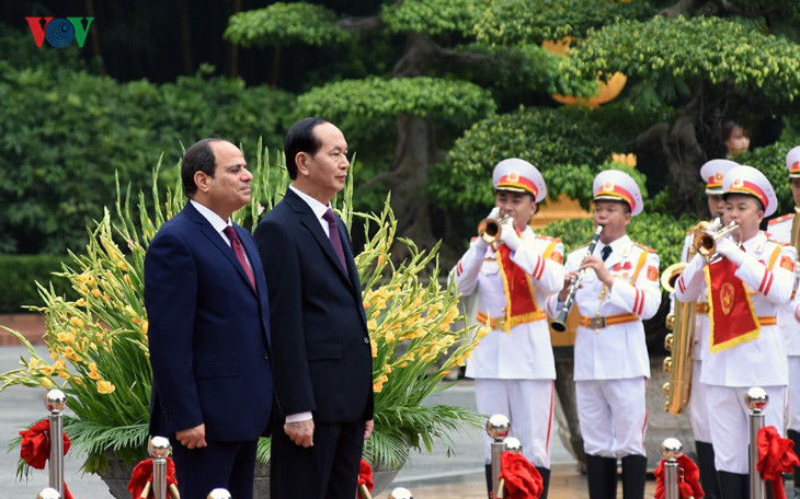 Đây là chuyến thăm đầu tiên của một Tổng thống Ai Cập tới Việt Nam.