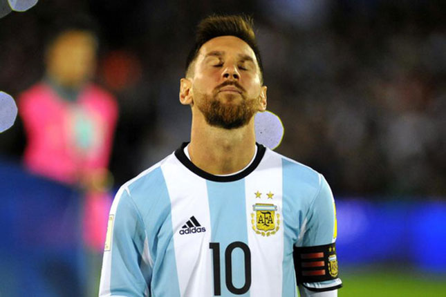 Messi thất vọng vì không thể giúp Argentina giành chiến thắng.Ảnh: Internet