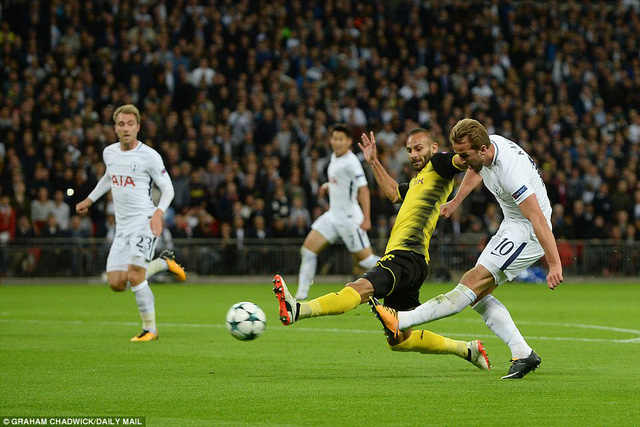 Kane lập cú đúp, giúp Tottenham đánh bại Dortmund 3-1