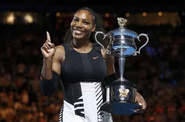 Serena Williams vô địch Úc mở rộng 2017 dù đang mang thai. Ảnh: Internet