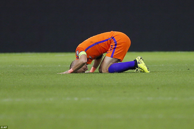 Robben thất vọng khi Hà Lan không thể giành vé dự World Cup 2018