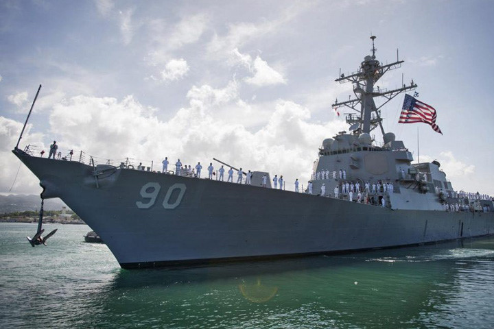 Khu trục hạm USS Chafee triển khai tới Nam Mỹ và Tây Thái Bình Dương. Ảnh: Navaltoday.