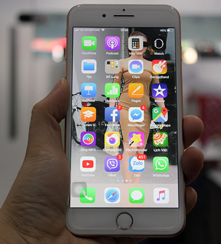 Phiên bản iPhone 8 plus đã đến tay khách hàng ở Đà Nẵng.