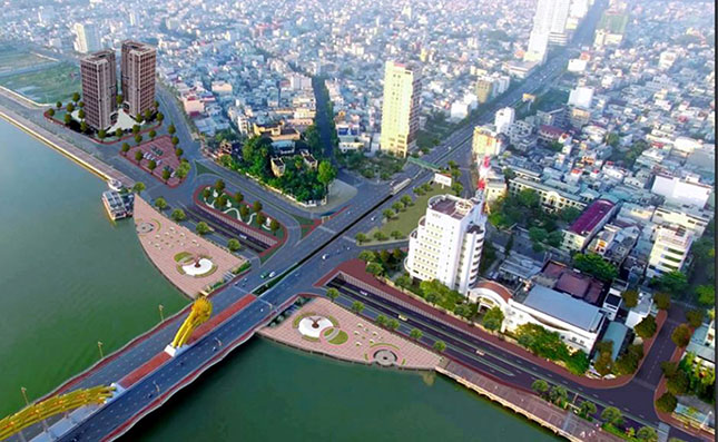 Bổ sung 10 triệu USD từ dự án  Phát triển bền vững thành phố Đà Nẵng để cải tạo nút giao thông phía tây cầu Rồng. Ảnh: TRIỆU TÙNG