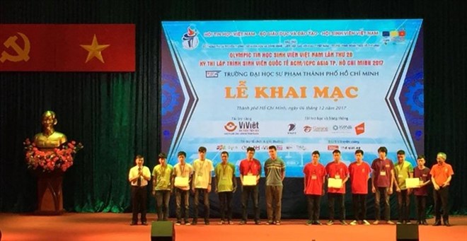 The 26th Vietnamese Information Technology (IT) Olympiad and the ACM International Collegiate Programming Contest (ICPC) for the Asian region kicked off in HCM City on December 6 (Photo: VNA)