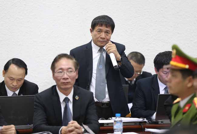 Luật sư Nguyễn Văn Quang bào chữa cho bị cáo.