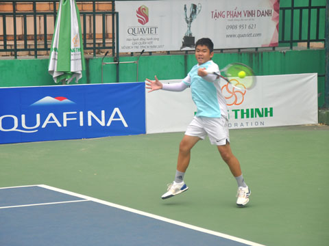 Tay vợt Nguyễn Quang Vinh vào bán kết. Ảnh: BM