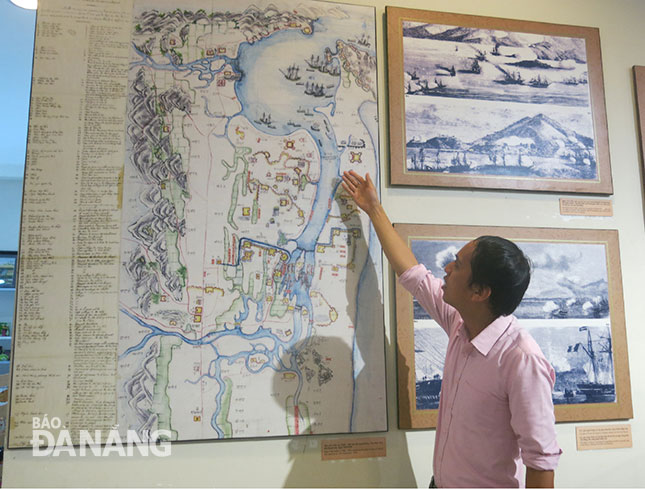 Bản đồ chiến sự 1858 - 1860 do liên quân Pháp - Tây Ban Nha thu được vào ngày 15-9-1859 hiện trưng bày tại Bảo tàng Lịch sử Đà Nẵng chỉ rõ hệ thống phòng thủ được nhà Nguyễn bố trí dày đặc ở những vị trí cửa ngõ của Đà Nẵng.