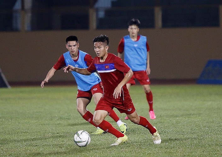 Trương Văn Thái Quý (sau trận đấu với U23 Hàn Quốc). (Ảnh: Thanh Niên)