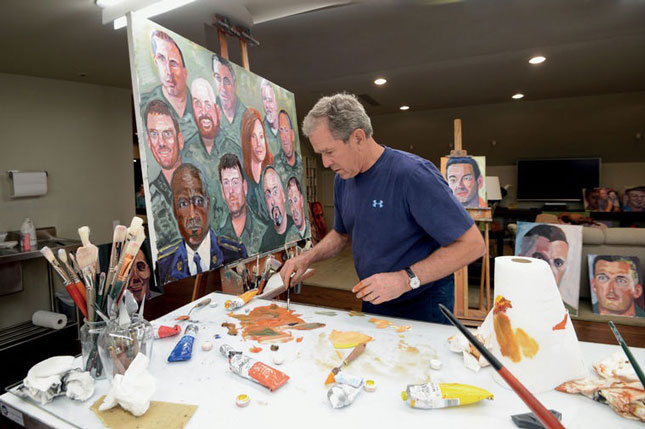 Công việc vẽ tranh của cựu tổng thống George W. Bush.