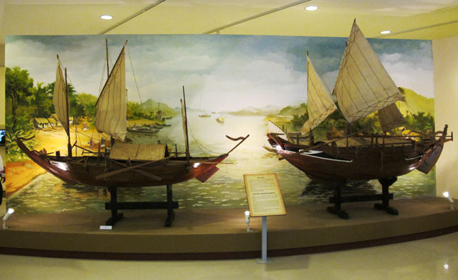 Gian trưng bày văn hóa biển tại Bảo tàng Đà Nẵng. Ảnh: ANH SƠN
