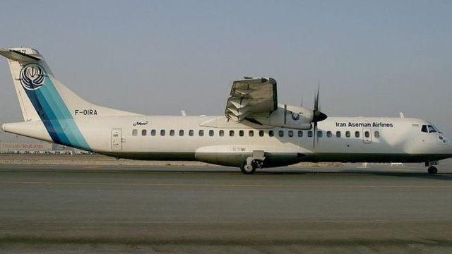 Một chiếc ATR 72-500 của hãng hàng không Aseman Airlines (Ảnh: KONSTANTIN VON WEDELSTAEDT/BBC)