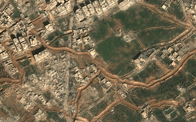 Cảnh tàn phá khủng khiếp tại Đông Ghouta (Syria) nhìn từ trên cao