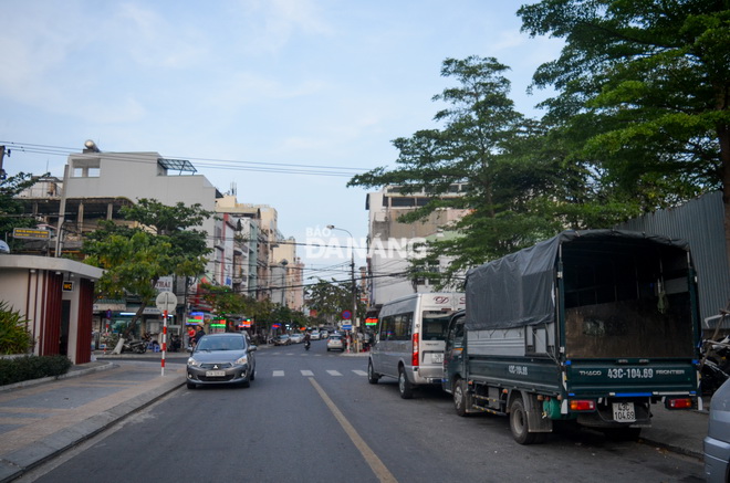 Đường Nguyễn Thái Học (khu vực từ ngã tư Nguyễn Thái Học - Nguyễn Chí Thanh đến ngã tư Nguyễn Thái Học - Yên Bái) đã không còn kẹt xe trong giờ cao điểm. 