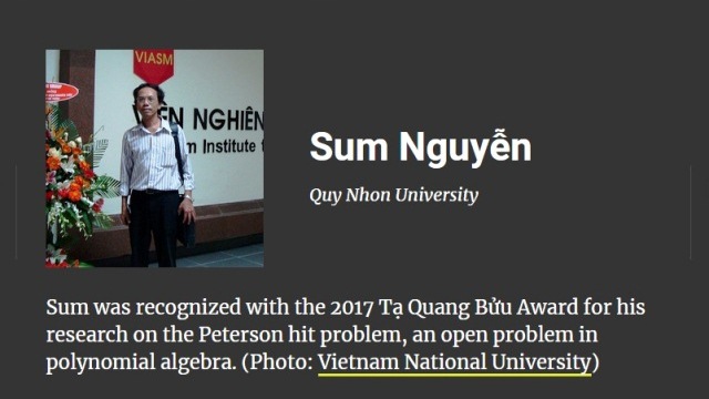 Associate Prof. Dr. Nguyen Sum (Photo: asianscientist.com)