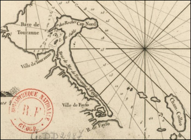 Bản đồ do Floch de la Carriere vẽ mô tả Lộ Cảnh Giang năm 1745.