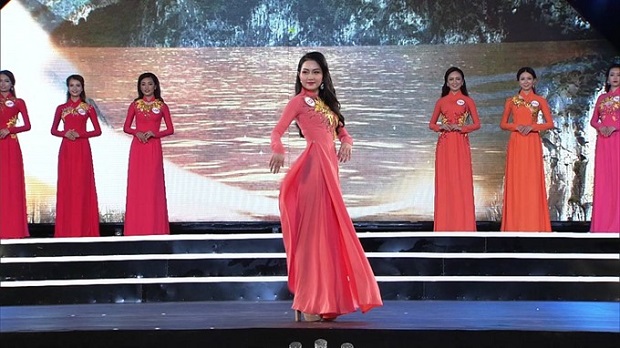  Contestants of Miss Viet Nam 2016 contest in traditional ‘ao dai’. (File Photo)