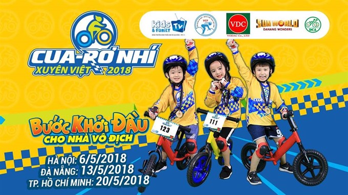 On the go: Kids will join a bike race in Hà Nội, Đà Nẵng and HCM City from May 6-20. — Photo courtesy Việt Nam Cycling and Sport Motor Federation Read more at http://vietnamnews.vn/sports/426590/kid-riders-to-race-in-short-track.html#1g9puxuGEpBpVtCA.99