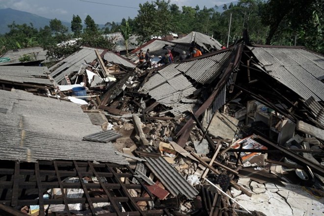 Damaged houses after the quake in Indonesia (Photo: Reuters)
