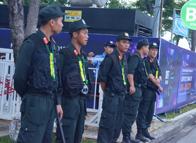 Lực lượng cảnh sát sẽ có mặt ở nhiều địa điểm để bảo đảm an ninh trật tự, an toàn cho du khách trong đêm thi thứ 2