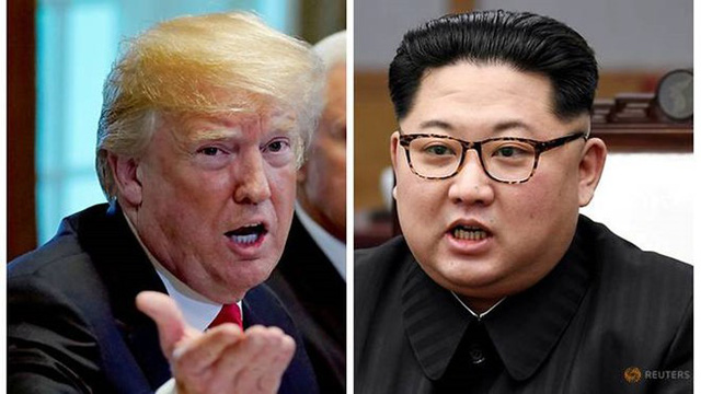 Tổng thống Mỹ Donald Trump và nhà lãnh đạo Triều Tiên Kim Jong-un (Ảnh: Reuters)