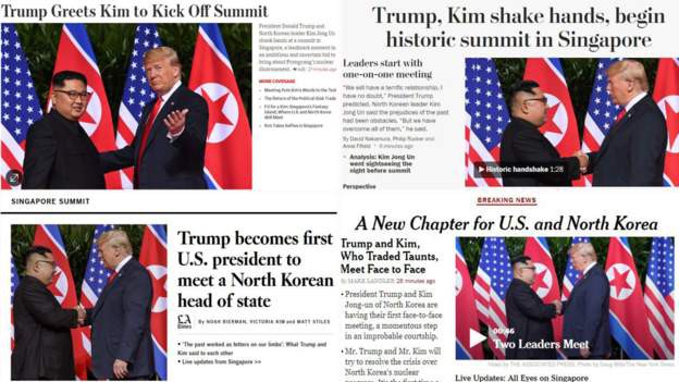 Báo chí Mỹ đưa tin về thượng đỉnh Mỹ-Triều trên trang nhất
