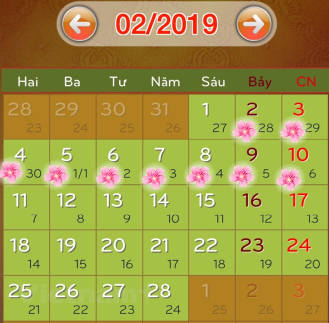 Chính thức nghỉ Tết Âm lịch năm 2019 9 ngày, dịp 30-4 nghỉ 5 ngày