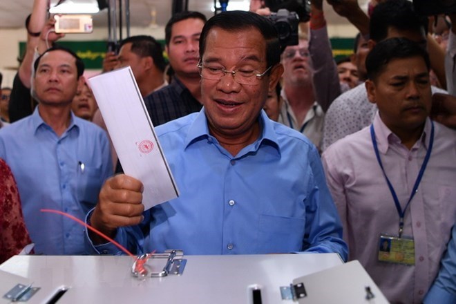 Cambodian People’s Party (CPP) has won all 125 parliamentary seats in a July 29 general election (Source: AFP/VNA)