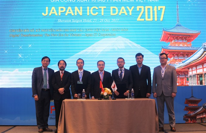 Japan ICT Day 2017 held in Hà Nội last year. — VNS Photo Read more at http://vietnamnews.vn/economy/464519/ict-day-to-promote-viet-nam-japan-it-collaboration.html#mYSK4lh4EOliSCdW.99