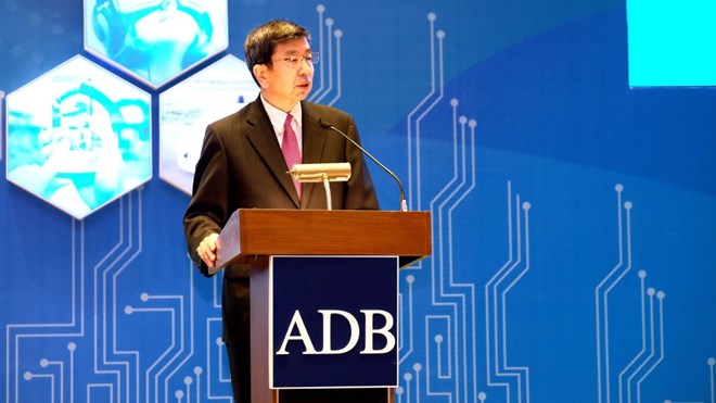 ADB President Mr. Takehiko Nakao during the Digital Development Forum 2018 at ADB headquarters (Source: adb.org)