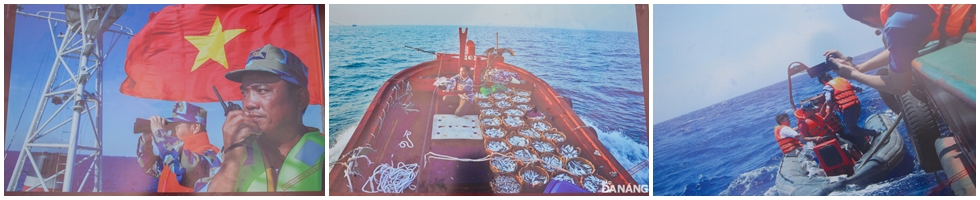 Here are some photos taken by journalists depicting China’s illegal placement of the oil rig in Viet Nam’s waters.