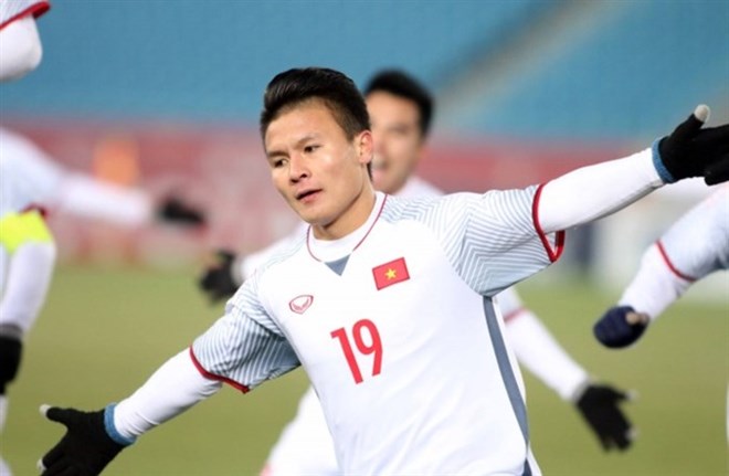 Vietnamese midfielder Nguyen Quang Hai (Source: football-tribe.com)