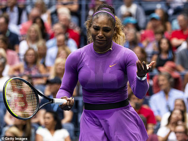 Serena Williams sau trận chung kết Mỹ mở rộng 2019.