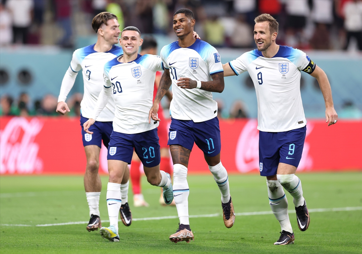 Đội tuyển Anh hướng đến chiến thắng thứ hai trước đội tuyển Mỹ để sớm giành vé vào vòng 1/8 World Cup 2022. Ảnh: FIFA