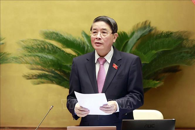 Phó Chủ tịch Quốc hội Nguyễn Đức Hải điều hành phiên họp. Ảnh: Doãn Tấn/TTXVN