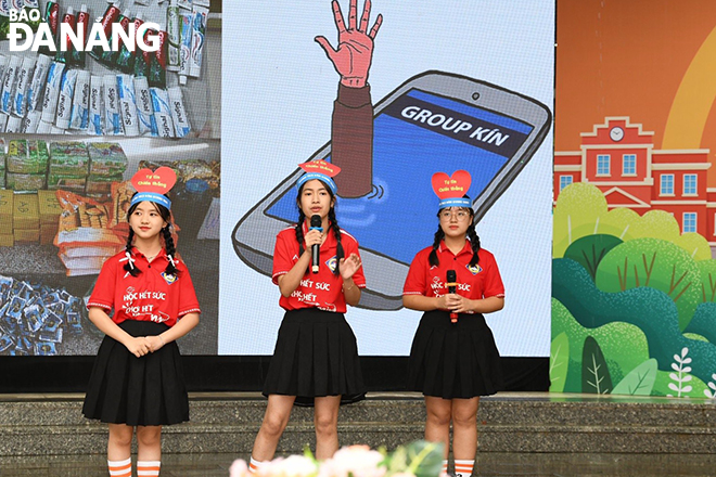 Trường THCS Đàm Quang Trung đoạt giải Nhất cuộc thi 'Trường học không ma tuý'