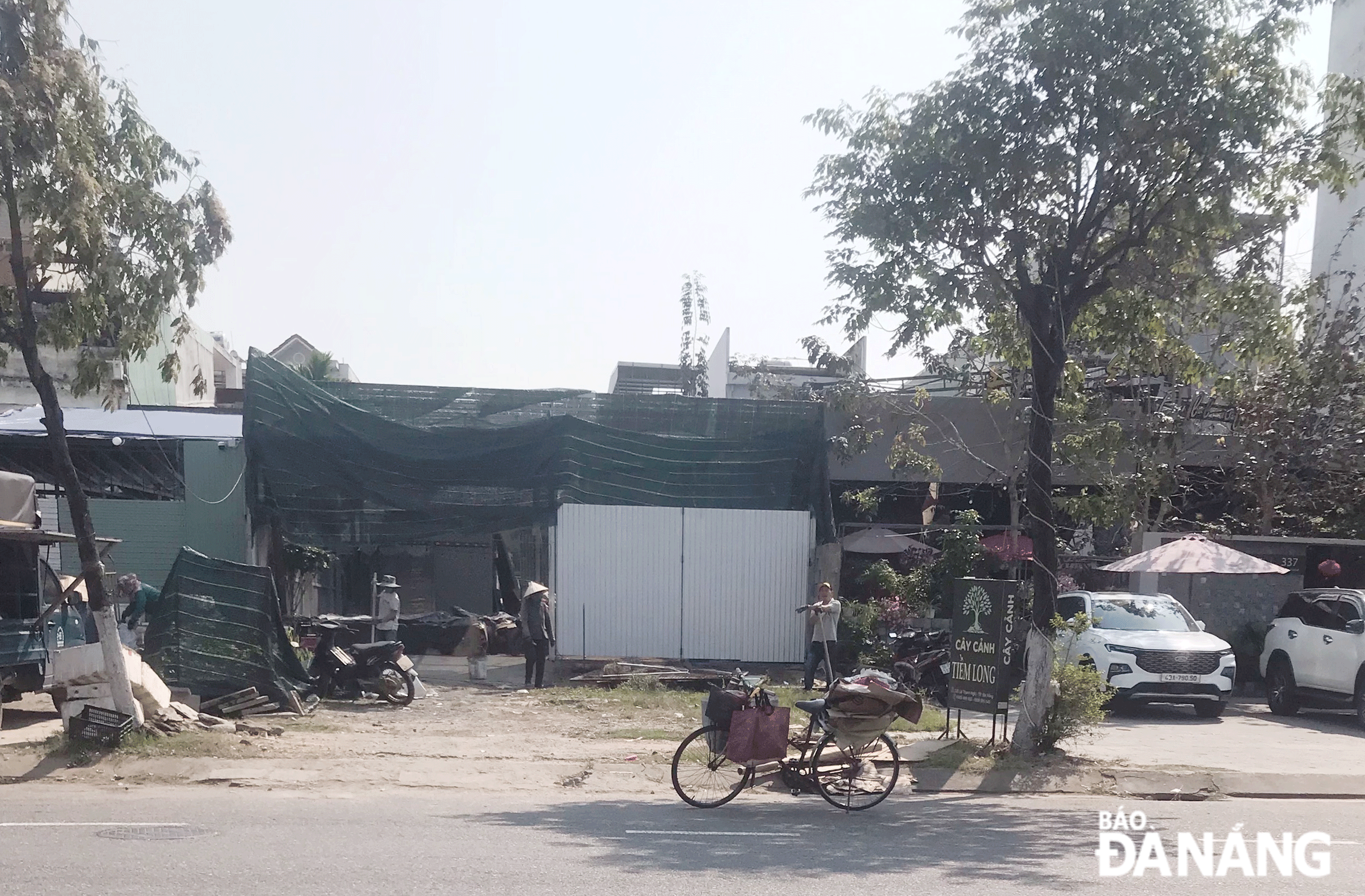Công trình xây dựng trái phép tại đường Lê Thanh Nghị, phường Hòa Cường Nam, quận Hải Châu. Ảnh: KHÁNH HUYỀN