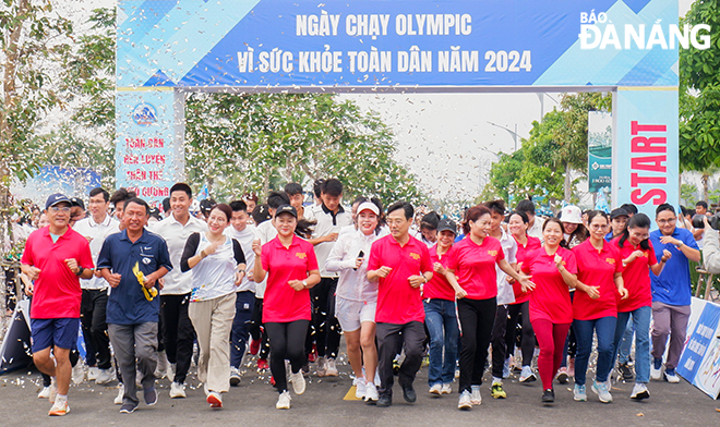 Năm nay, ngày chạy Olympic vì sức khỏe toàn dân được tổ chức trong khuôn khổ lễ hội Quán Thế Âm.