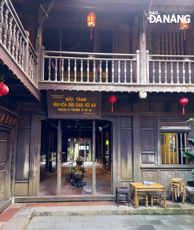 Bảo tàng Văn hóa dân gian Hội An nhìn từ phía đường Nguyễn Thái Học. Ảnh: T.M
