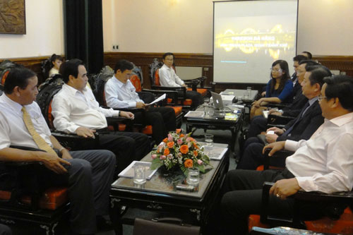 Chairman Chien and some representatives of Parkson Vietnam Co Ltd