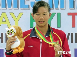 Swimmer Nguyen Thi Anh Vien (Source: VNA)