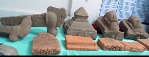 Some of the artifacts discovered at the site