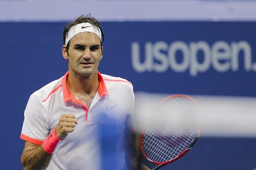 Federer vẫn chưa thua set nào ở Mỹ Mở rộng 2015. Ảnh: Reuters.