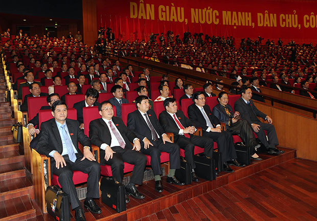 Các đại biểu tham dự phiên khai mạc Đại hội. 				          Ảnh: TTXVN