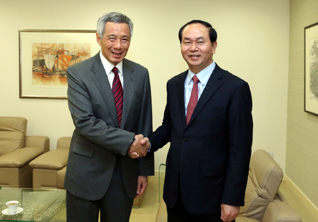 Tháng 9/2014, Đại tướng Trần Đại Quang dẫn đầu Đoàn đại biểu cấp cao Bộ Công an Việt Nam thăm chính thức Cộng hòa Singapore. Tại đây, Thủ tướng Cộng hòa singapore Lý Hiển Long đã thân mật tiếp Bộ trưởng Trần Đại Quang.