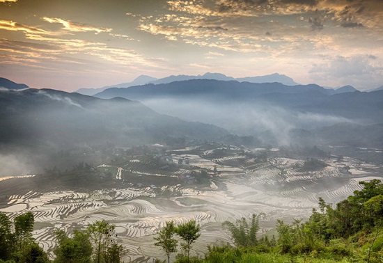 The fairy beauty of the terraces in Bat Xat’s Sang Ma Sao Commune. Photo: Tuoi Tre