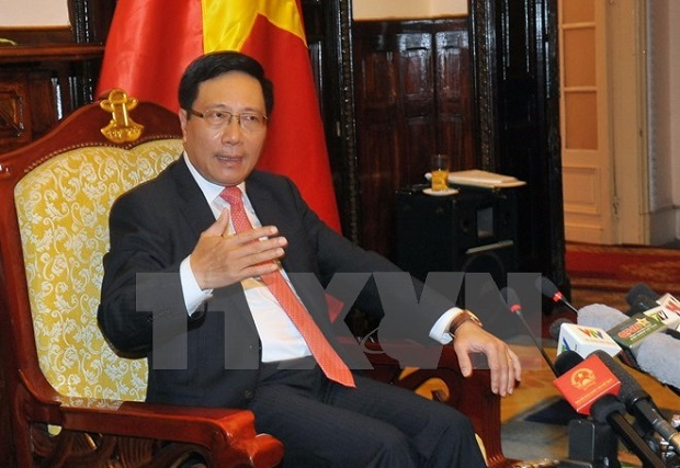 Deputy Prime Minister and Foreign Minister Pham Binh Minh (Photo: VNA) 