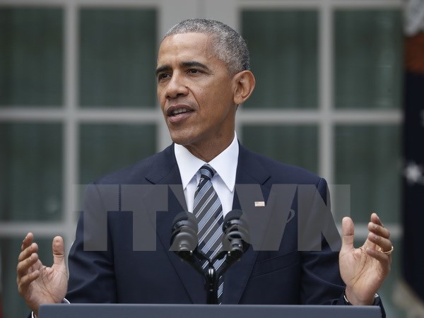 Tổng thống Mỹ Barack Obama tại thủ đô Washington, Mỹ ngày 9/11. (Nguồn: AP/TTXVN)