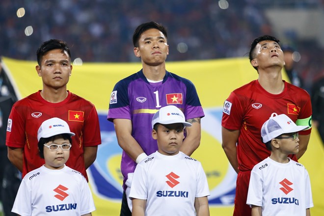 Bắt đầu từ AFF Cup 2018, tuyển Việt Nam sẽ thi đấu tổng cổng 12 trận nếu muốn vô địch. (Ảnh: Vietnam+)