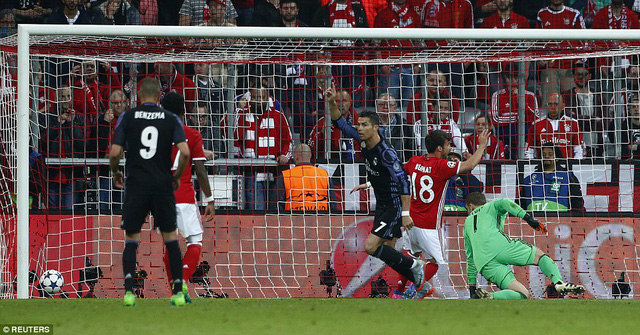 Cú đúp của C.Ronaldo giúp Real Madrid thắng Bayern Munich 2-1 tại Allianz Arena